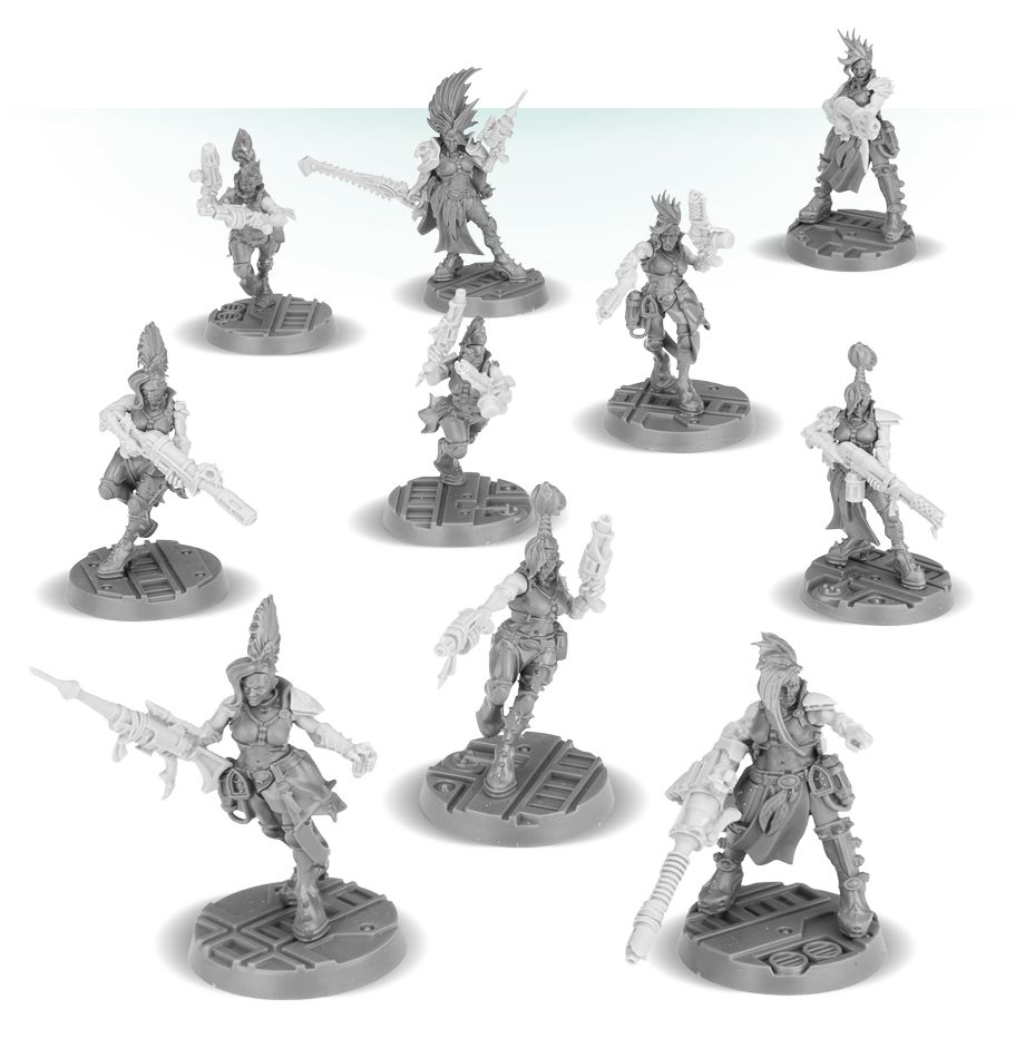 New Necromunda Escher Weapon Sets from Forge World