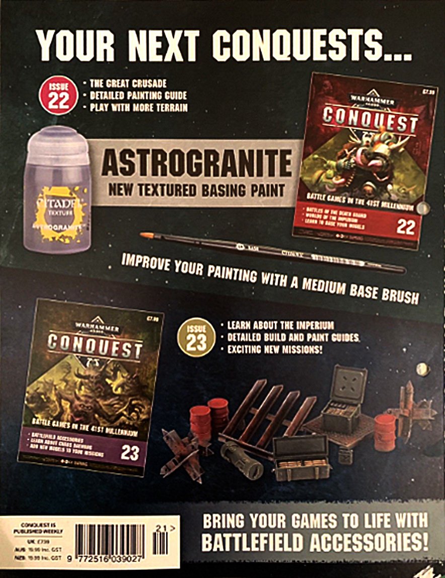 Warhammer 40,000 Conquest, what’s in issue 21, 22 and 23