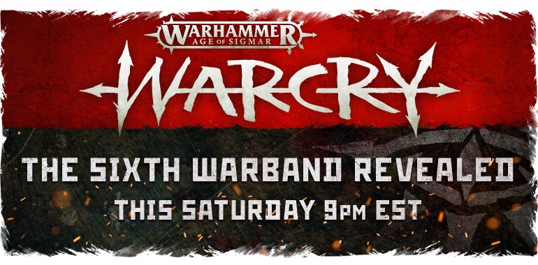 Warcry Warband Reveal on Saturday