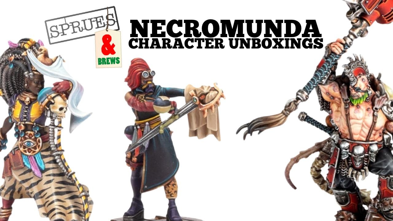 Necromunda Gorshiv Hammerfist, Escher Shivver and Apprentice Clan Chymist Unboxing