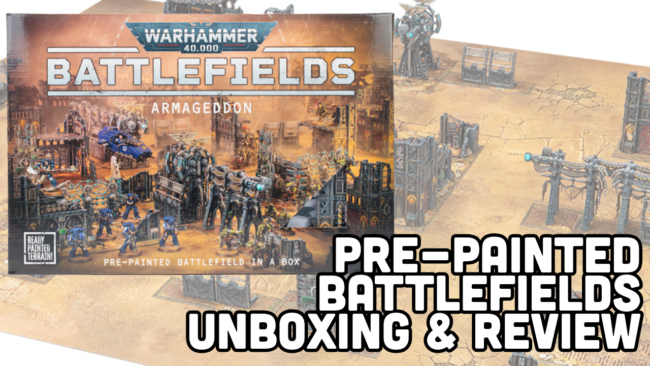 Warhammer 40,000 Battlefields: Pre-Painted Armageddon Scenery Unboxing & Review